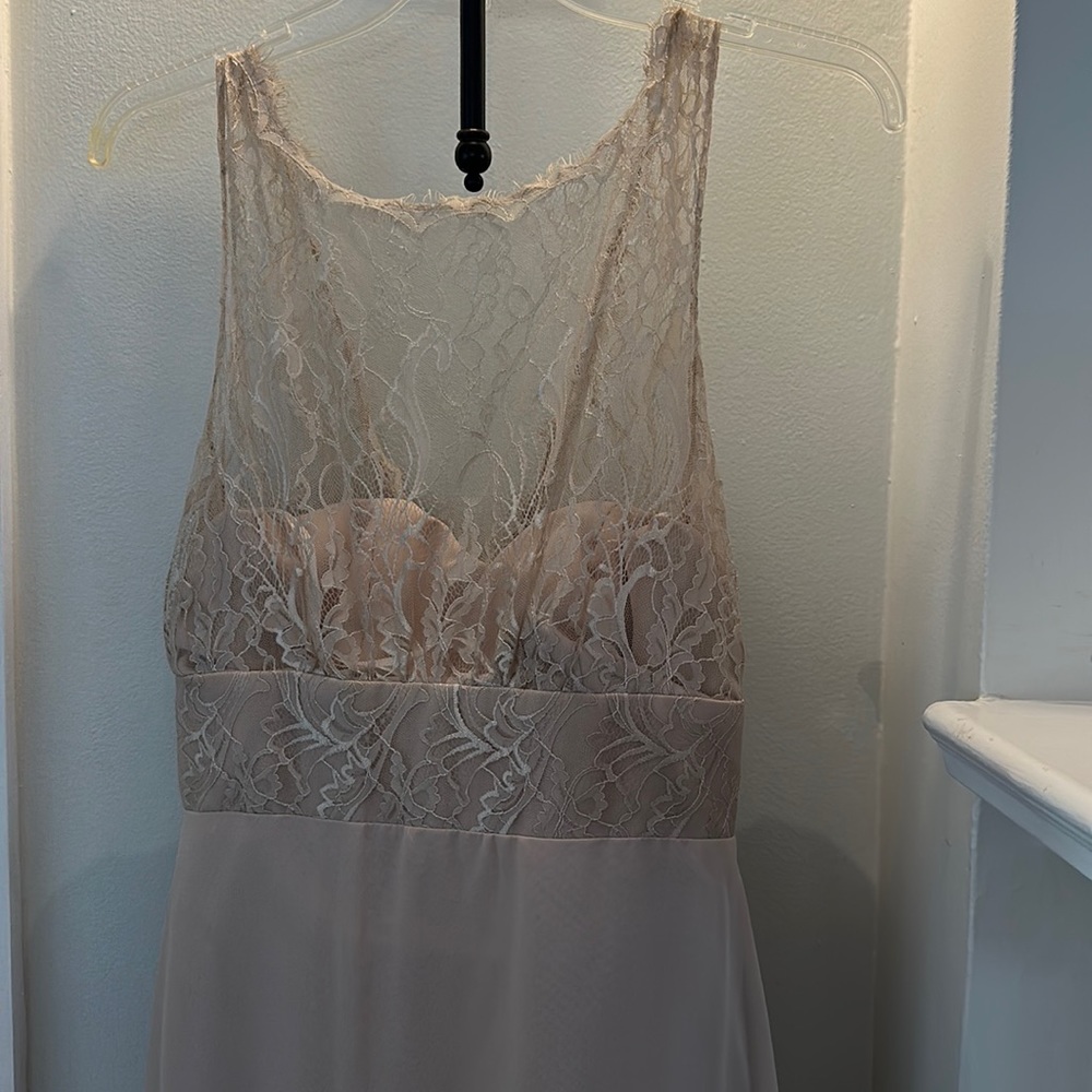 Jim Helm champagne bridesmaids or mother of bride dress